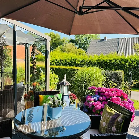 Dom wakacyjny Nordsee Nahe Bensersiel Kamin Garten
